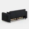 183 cm Queen 2-Seater Linen Convertible Sleeper Sofa