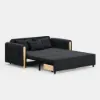 183 cm Queen 2-Seater Linen Convertible Sleeper Sofa