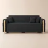 183 cm Queen 2-Seater Linen Convertible Sleeper Sofa