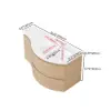 35" Floating Single Curved Bathroom Vanity with Sink & Storage, Set of 2 – Natural – AUD-H2614