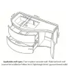 Picture of 35" Floating Single Curved Bathroom Vanity with Sink & Storage, Set of 2 – Natural – AUD-H2615