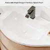Picture of 35" Floating Single Curved Bathroom Vanity with Sink & Storage, Set of 2 – Natural – AUD-H2615
