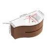 35" Floating Single Curved Bathroom Vanity with Sink & Storage, Set of 2 – Walnut