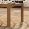Wevara 220 cm Walnut-Finished Aluminium Slatted Outdoor Dining Table