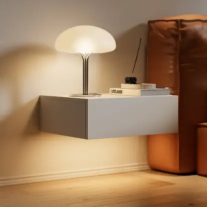 Picture of Lumio Floating Smart Nightstand with Charging Station & Light, Set of 2