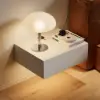 Lumio Floating Smart Nightstand with Charging Station & Light, Set of 2
