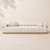 Resaro Teak Wood Deep-Seat 3-Seater Outdoor Sofa