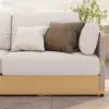 Costra Handwoven Rope L-Shaped Outdoor Sofa with Coffee Table in Ivory