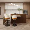 Modern 205 - 285 cm Extendable Wood Kitchen Island with Storage, Walnut – AUD-H2634