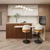 Modern 205 - 285 cm Extendable Wood Kitchen Island with Storage, Walnut – AUD-H2635