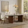 Fluve 200 - 2 cm Extendable Oval Concrete Grey Dining Table, Seats 6-8
