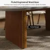 Fluve 200 - 2 cm Extendable Oval Concrete Grey Dining Table, Seats 6-8