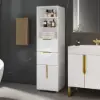 Aro 59" Freestanding Bathroom Storage Cabinet with Shelves, Drawers & Doors