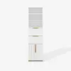 Aro 59" Freestanding Bathroom Storage Cabinet with Shelves, Drawers & Doors