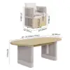 Costra Outdoor Aluminium Extendable Dining Set with 6 Woven Swivel Armchairs in Ivory