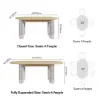 Costra Outdoor Aluminium Extendable Dining Set with 6 Woven Swivel Armchairs in Ivory