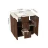 Aura 36" Fluted Freestanding Bathroom Vanity with Sink and Light