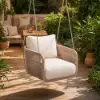 Picture of Costra Aluminium and Handwoven Rope Outdoor Hanging Swing Chair Single Seater