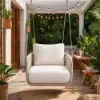 Picture of Costra Aluminium and Handwoven Rope Outdoor Hanging Swing Chair Single Seater