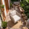 Picture of Costra Aluminium and Handwoven Rope Outdoor Hanging Swing Chair Single Seater