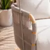 Picture of Costra Aluminium and Handwoven Rope Outdoor Hanging Swing Chair Single Seater
