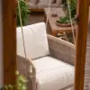 Picture of Costra Aluminium and Handwoven Rope Outdoor Hanging Swing Chair Single Seater