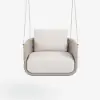 Picture of Costra Aluminium and Handwoven Rope Outdoor Hanging Swing Chair Single Seater