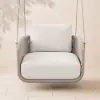 Picture of Costra Aluminium and Handwoven Rope Outdoor Hanging Swing Chair Single Seater