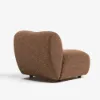 40 cm Performance Boucle Upholstered Curved Slipper Accent Chair – AUD-H2646