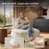 36" Chenille Slipper Accent Chair with Hidden Storage & Removable Backrest – AUD-H2647