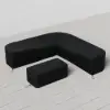 600D 2-Piece Polyester Weatherproof Outdoor Patio Furniture Set Covers in Black