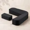 600D 2-Piece Polyester Weatherproof Outdoor Patio Furniture Set Covers in Black