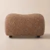 15" Performance Boucle Curve Ottoman – AUD-H2656