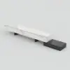87"-106" Extendable TV Stand with Sintered Stone Top & 5 Drawers