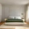Krila Floating Smart LED Bedside Table with Charging Station and Storage