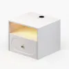 Krila Floating Smart LED Bedside Table with Charging Station and Storage