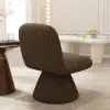 45 cm Performance Boucle Upholstered Swivel Slipper Accent Chair – AUD-H2661
