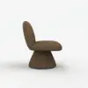 45 cm Performance Boucle Upholstered Swivel Slipper Accent Chair – AUD-H2661