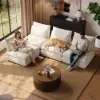 108" 4-Piece Chenille Modular Sectional Sofa with Hidden Storage – AUD-H2678