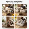 108" 4-Piece Chenille Modular Sectional Sofa with Hidden Storage – AUD-H2678