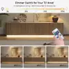 Aura TV Stand Set of Ash Wood Slatted TV Stand & Coffee Table with Sintered Stone Top – Whitewash
