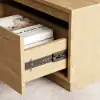Fero TV Stand Set of Wood Natural Extendable TV Stand & Rectangular Coffee Table – AUD-H2684