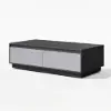 Fero TV Stand Set of Wood Grey Extendable TV Stand & Rectangular Coffee Table