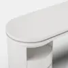 Modern 60" L-Shaped Matte Warm White Executive Desk with Drawers, Rotating Design