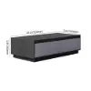 Fero TV Stand Set of Wood Gray Extendable TV Stand & Rectangular Coffee Table