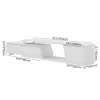 Fero TV Stand Set of Wood White Extendable TV Stand & Rectangular Coffee Table – AUD-H2692