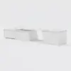 Fero TV Stand Set of Wood White Extendable TV Stand & Rectangular Coffee Table – AUD-H2693
