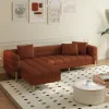 Axial 3-Piece Sofa Set of Chaise Sofa with Ottomans & Accent Chair – AUD-H2694