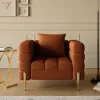 Axial 3-Piece Sofa Set of Chaise Sofa with Ottomans & Accent Chair – AUD-H2694