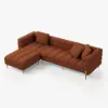 Axial 3-Piece Sofa Set of Chaise Sofa with Ottomans & Accent Chair – AUD-H2694